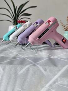 1 pieza Pistola de pegamento termofusible estándar - Tamaño compacto de mano, barras de pegamento termofusible de alta viscosidad para manualidades, DIY y uso doméstico