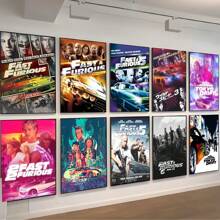 WB 1/10PCS Frameless Fast And Furious Classic Vintage Vintage Posters Sticky Retro Room Bar Cafe Kawaii Room Decor Wall Art Batman Decor Wallpaper