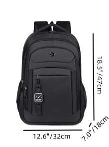 Men's Large Capacity Travel Backpack, Business Laptop Backpack, Lightweight & Water-Resistant, Suitable For Students And Commute