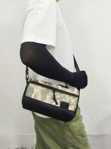 Camouflage Crossbody Messenger Bag For Men Tactical Gear