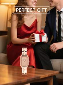 Anne Klein Women's Rose Gold Tone Quartz Watch Ladies Elegant Bracelet Watch With Glossy White Dial Watch For Women With Adjustable Link Bracelet And Jewelry Clasp,AK/3774RGRG