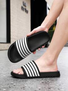 Scarpe da uomo a righe, pantofole eleganti, pantofole antiscivolo e resistenti all'usura, scarpe da donna alla moda e classiche a cinque barre, scarpe da spiaggia con una striscia per coppie, scarpe da immersione in acqua