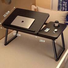 Laptop Desk For Bed Or Sofa Knee Desk, Bed Work Table, Home Desk, Breakfast Tray Table, Desk With Cup, Bed Observation Table, Bed Laptop Stand, Foldable Desk Legs Desk Is Suitable For Use In College Dorms, Single Living, Rental Housing, Tatami Rooms - Multicolor - View 3