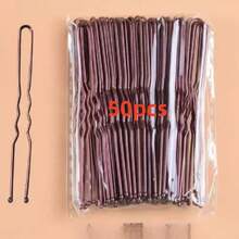 100 Stücke/50 Stücke/30 Stücke/20 Stücke Damen einfache Mode Straßenmode niedlich elegant praktisch Legierung 6cm/2,36 Zoll schwarz/braun/gold Metall U-förmige Haarklammern geeignet für Damen Alltagsfrisur Dekoration Bad Sport Haarklammern, Haarspangen, Haarclips, Haarzubehör - Verschiedenfarbig - Übersicht 15
