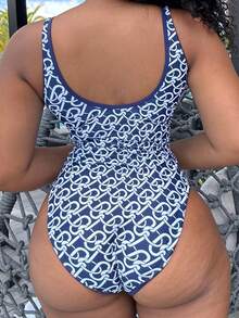 Alexandranx Bộ đồ bơi liền thân in họa tiết xích phong cách lễ hội âm nhạc bãi biển mùa hè cho nữ - Nhiều màu - Xem 9