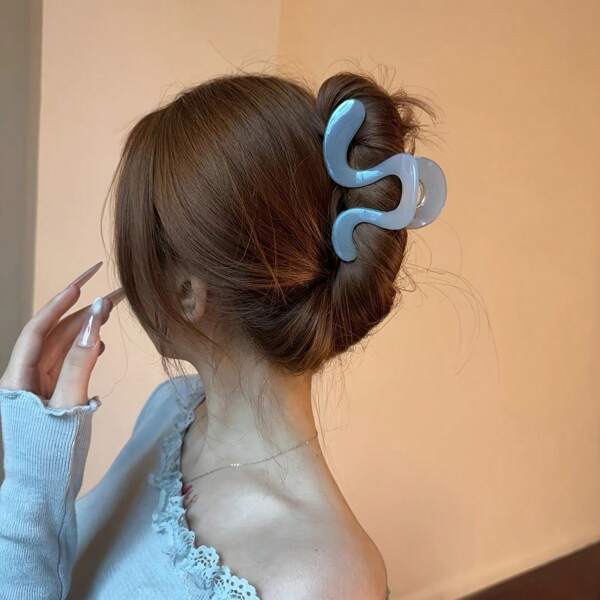 Fermagli per capelli di stile coreano stile Ins, extra-large geometrici, per donne, nuovi per il 2025, mollette per coda di cavallo alta e mezza crocchia, accessori per capelli primaverili, fermagli color caramella, regalo di compleanno, fermagli per capelli casual