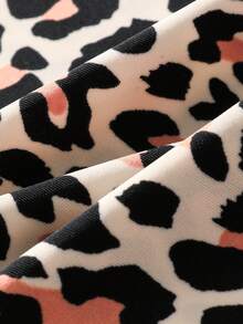 5pcs Women Seamless Leopard Print Briefs, Low Waist Comfortable Sexy Bikini Panties For Fitness & Sport - Multicolor - View 9