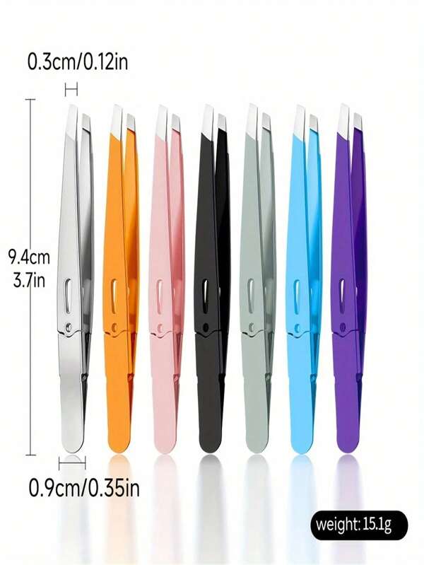 Precise And Durable Stainless Steel Tweezers For Plucking Eyebrows; Eyebrow Plucker For Plucking And Shaping Eyebrows; Daily Beauty Essential Tool