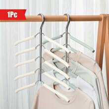1 Stück mehrstöckiger Kleiderbügel, Metall Wäschetrockner, platzsparsame Aufbewahrung und Organisation für Kleiderschrank, Garderobe, Schlafzimmer, 360° drehbare Bügel - rutschfest, mehrstöckige Metall Kleiderbügel für Hemden, Anzüge & Jacken