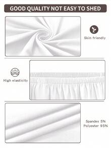 1pc Modern Minimalist Stretch Sofa Cover, Made Of Polyester Fiber, Machine Washable, Protects Sofa From Dust And Dirt, Suitable For All Seasons, Removable & Washable Slip-On Sofa Cushion Cover