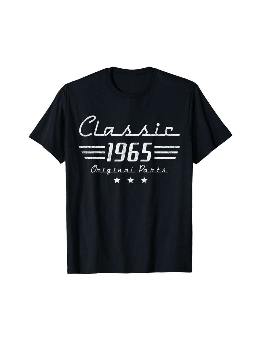 Camiseta de regalo de cumpleaños 60 años, Coche clásico vintage de 60 años, 1965 - Negro - Ver 1