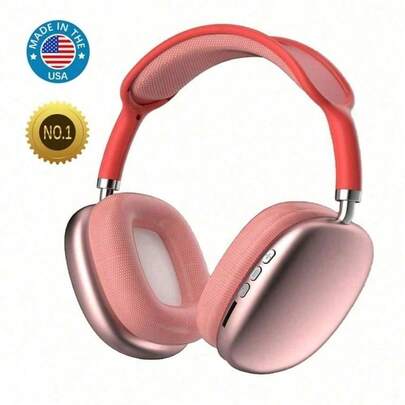 New Max P9 Pro Wireless Bluetooth Headphones HiFi Stereo Noise Cancelling Waterproof Mic Pods Over Ear Sports