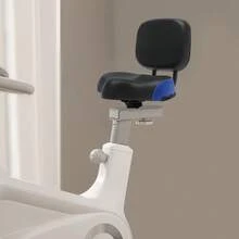 OUKANING Universal Bicycle Seat Large Comfort Wide Saddle Seat With Back Rest Cushion HOT - Black - View 7