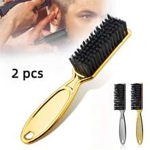 Conjunto de 3/4 peças de pentes multifuncionais masculinos, escova de cabelo masculina, acessórios para penteado masculino, pente masculino, pente de dupla função, pode ser usado para pentear o cabelo e cuidar da barba, design duplo de pente e escova, pente de dupla função, pode ser usado para criar penteados naturais e cuidar das sobrancelhas, ferramentas de penteado, produtos e acessórios para penteado, itens essenciais de beleza para barbearia e viagens, ferramenta para cuidar da barba masculina, escova com textura, ferramentas de corte de cabelo, pode ser usado para cuidar da barba e pentear o cabelo. - Pente grande - Ver 19