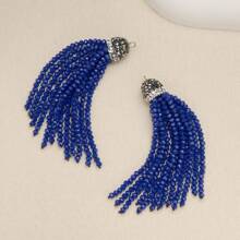 1PC Bohemian Style Crystal Diamond Hat Tassel DIY Pendant For Jewelry Making For Women Can Use For Earring Necklace