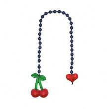 Cherry Sweetheart Faux Pearl Chain Decor Mini Backpack, Indie Student Bag Pendant - Multicolor - View 10