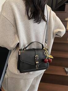 这款全新时尚经典小丑设计PU防水多层紧凑型方形包适合旅行、购物、通勤上班和斜挎佩戴。