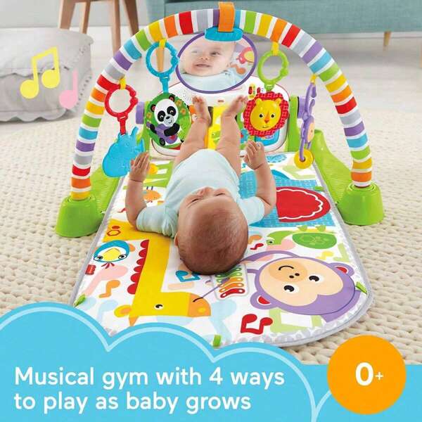 Baby Spielmatte mit Musik-Klavier, entwicklungsförderndes Fußklavier Baby Spielzeug