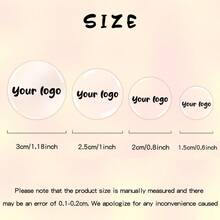 [ Customization ] One Round Waterproof And Tear Resistant 3D Drip Resin Sticker (1.5CM/2CM/2.5CM/3CM) Can Be Used For Customizing Product Logos, Marking Labels, And Suitable For Multiple Learning And Work Occasions - Multicolor - View 7