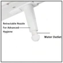 Hygiene Toilet Bidet Seat Attachment Spray Water Wash Clean Metal Upgrade Vision