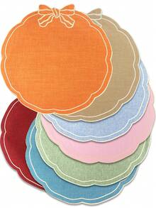 1/2/4 peças de jogos americanos de tecido com laço festivo, adequados para decoração de mesa de festa de casamento, jogos americanos com estampa dourada de PVC, tapetes para máquina de café, almofadas de isolamento térmico antiderrapantes para festa de casamento, celebrações de feriados, piqueniques, banquetes de aniversário