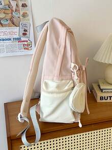 适合初中女生的可爱清新蝴蝶结、小学背包、青少年背包、大学背包、教室背包和旅行包、带零花钱的高中背包