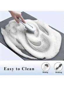 1pc 3D Floral Anti-Slip Floor Mat, Sofa Pad, Bedroom/Living Room Carpet, Bedside Rug, Diatomaceous Earth Absorbent Washable Area Carpet, Beautiful Home Decoration Gift Bathroom Accessories Back To School Entryway Decor Bathroom Kitchen Decor