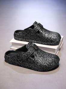 Scarpe casual da coppia con suola spessa, modello 2025, ultra morbide ed elastiche, con stampa a graffiti in stile cocco, ciabatte invernali, scarpe sportive con suola spessa, moda