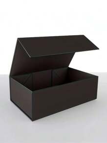 1 pieza Caja de regalo con sello magnético negra, esta caja de regalo de lujo de alta gama es adecuada para regalos de boda, regalos del Día del Padre, regalos del Día de la Madre, regalos de negocios y todo tipo de fiestas.