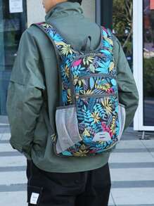 1pc New Large Capacity Oxford Backpack, Portable Outdoor Sports Cycling Hiking Bag, Multipurpose Storage Bag, Travel Pack