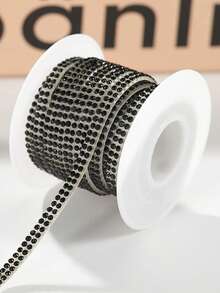 5米/卷DIY汽车水晶钻装饰水钻条 车用钻石装饰自粘钻石工艺品DIY水钻条 - 二排鑲鑽 - 查看 16