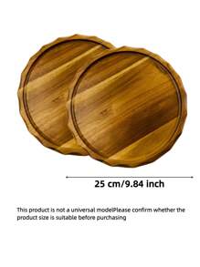 1pc Rosewood Wave Edged Serving Tray, Creative Decorative Tray For Coffee Table, Fruit Tray, Kitchen Utensils, Suitable For Entertaining Guests, Also Can Be Used As Decorative Tray, Tabletop Decor Tray, Decorative Tray, Center Piece Tray, Jewelry Tray, Cosmetic Tray, Birthday Display Stand, Wedding Candy Tray, Cupcake Tray, Suitable For Birthday