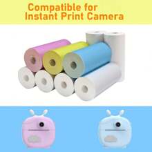Print Refill Paper, For Instant Print Camera DIY Paper, 57 * 25mm, With White And Candy Colors