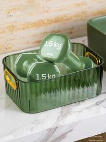 1pc Clear Makeup Organizer, Bathroom Vanity Skin Care Organizer, Cosmetic Display Case, Ideal For Bedroom, Bathroom, Closet, Kitchen, Dresser, Countertop, Organize Small Clutter, Perfect For Makeup, Skincare, Jewelry, Accessories, Gift For Christmas, Valentine's Day, Birthday, Holiday, Back To School, Keywords, High Conversion, Modern Minimalist, Space-Saving, Practical, Stylish, Multi-Scene Use, Easy To Clean, Essential For Home, Office, Dorm, Gift For Women, Girls, Students - Multicolor - View 9