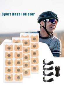 15 pares de dilatadores nasales magnéticos para deportes, kit de dilatador nasal que mejora la captación de oxígeno, clip nasal de recarga para respiración - Negro - Ver 6