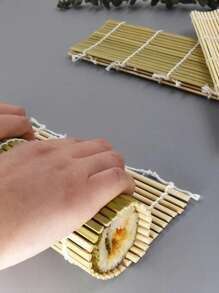 1/2PCS Sushi Rolling Pad Bamboo Seaweed Sushi Drum Handmade Sushi Making Tool Set