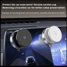 超强磁性车载手机支架，兼容 MagSafe，时尚车载配件兼容 16/15/14/13，强力磁性车载支架，可调节，易于安装，360° 旋转，吸盘 + 磁性双重固定，可用于挡风玻璃或仪表板，稳定且不会脱落！ - 彩色 - 查看 10