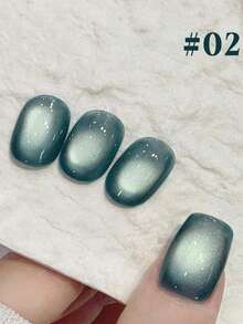 Sơn gel mắt mèo xanh đại dương mới 2025 15ml, Bộ sơn móng tay từ tính dạng thạch trong suốt mùa xuân hè kèm lớp sơn lót/lớp phủ, Cần đèn UV, Công thức từ thực vật, Bộ 6 màu trong suốt dạng băng giá dùng cho gia đình/văn phòng/đi làm/hẹn hò, Lan truyền, Bền màu trong 28 ngày như ở tiệm - Nhiều màu - Xem 16