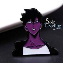 1枚角色金属徽章，动漫人物翔太郎吊坠，卡通角色扮演配饰，男女皆宜，可作背包装饰，适合上学或圣诞节使用。 - 彩色 - 查看 6