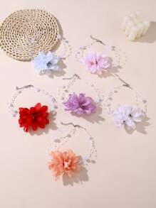 1 colar floral elegante boêmio da moda para mulheres