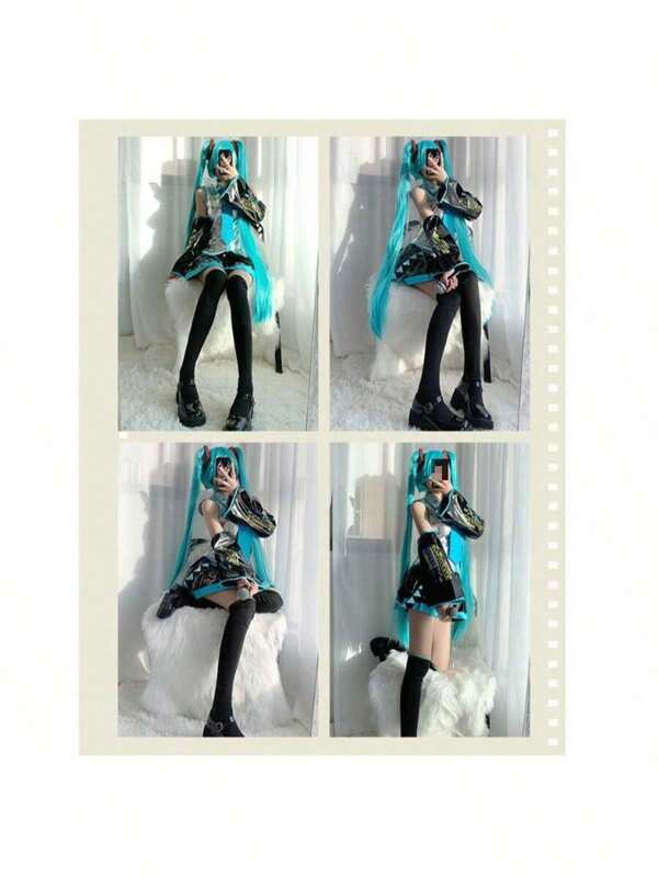 Virtual Idol, costume cosplay di Hatsune, personaggi anime, costume cosplay, costume anime, set completo, costume di Halloween COS