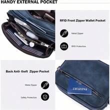 Crossbody Purses For Women ,Vegan Leather Medium Crossbody Bag,Women's Crossbody Travel Purse Built In Wallet - Z01-navy Blue - View 6