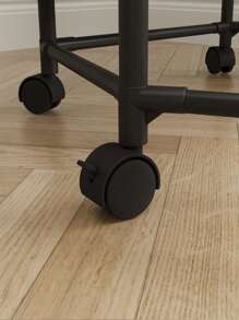 1 Stück einfacher Kleiderständer für den Haushalt / montierter Kleiderständer / Kleiderständer mit Rollen, 360° drehbar, 1,2 Meter hoch, geeignet zum Aufhängen verschiedener Kleidungsarten, passend für Wohnzimmer, Schlafzimmer und andere Räume
