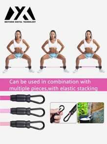 MEIYIXING MEIYIXING 13Piece Set, Resistance Bands, Men's And Women's Exercise Training Bands, 5 Sets Of Calf Elastic Bands, Pilates Elastic Bands, Gym, Deporte, Gimnasio, Ejercicio En Casa, Maquinas De Gimnasio, Entrenamiento En Casa