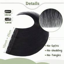 8-24in Natural 100% Remy Human Hair Extensions One Piece Clip In Weft Half Full Head 5CLIPS Seamless Easy To Install Black Brown Blonde Highlight - #4P27 Highlight Blonde - View 6