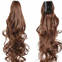 1 pieza Accesorio de pelo con coleta rizada, accesorio decorativo de coleta ondulada bouffant, adecuado para accesorios de moda de uso casual, pasadores de belleza elegantes, pasador de pelo bohemio para vacaciones, para mujer