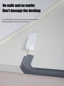 1 件 PVC 软线槽轨道，表面安装电缆整理器，墙壁电线管理隐藏器 - 彩色 - 查看 8