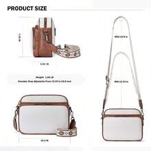 Crossbody Purses For Women ,Vegan Leather Medium Crossbody Bag,Women's Crossbody Travel Purse Built In Wallet - Z01-beige Brown - View 4