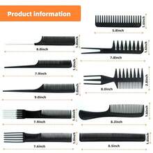 Combs - 10 Pcs Hair Comb Set - View 6