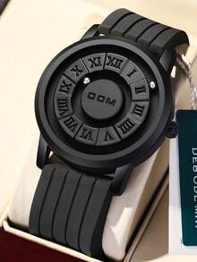 DOM Men's Watch, Mirrorless Magnetic Levitation Magnetic Steel Ball Quartz Waterproof Fashionable Personalized Men's Watch, Suitable As Christmas Gift For Family And Friends - Shape - View 23